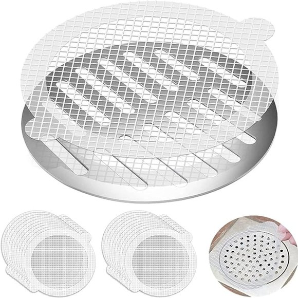 25 Pack, Disposable Shower Drain Hair Catcher Mesh Stickers, Hair Catchers for S - Picture 1 of 6